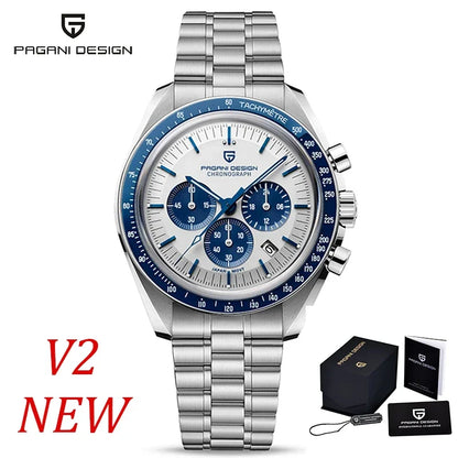 2026 PAGANI DESIGN Nouvelles Montres Homme Marque de Luxe Chronographe Automatique Quartz Étanche Sport Acier Inoxydable Horloge Relogio