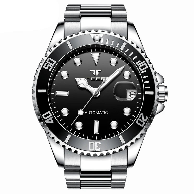 BINBOND Luxury mechanical wristwatches for men luminous waterproof automatic tourbillon men's watch business skeleton reloj