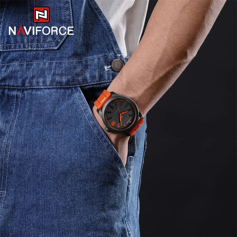 NAVIFORCE NF9202T Military Silicone Strap Watch