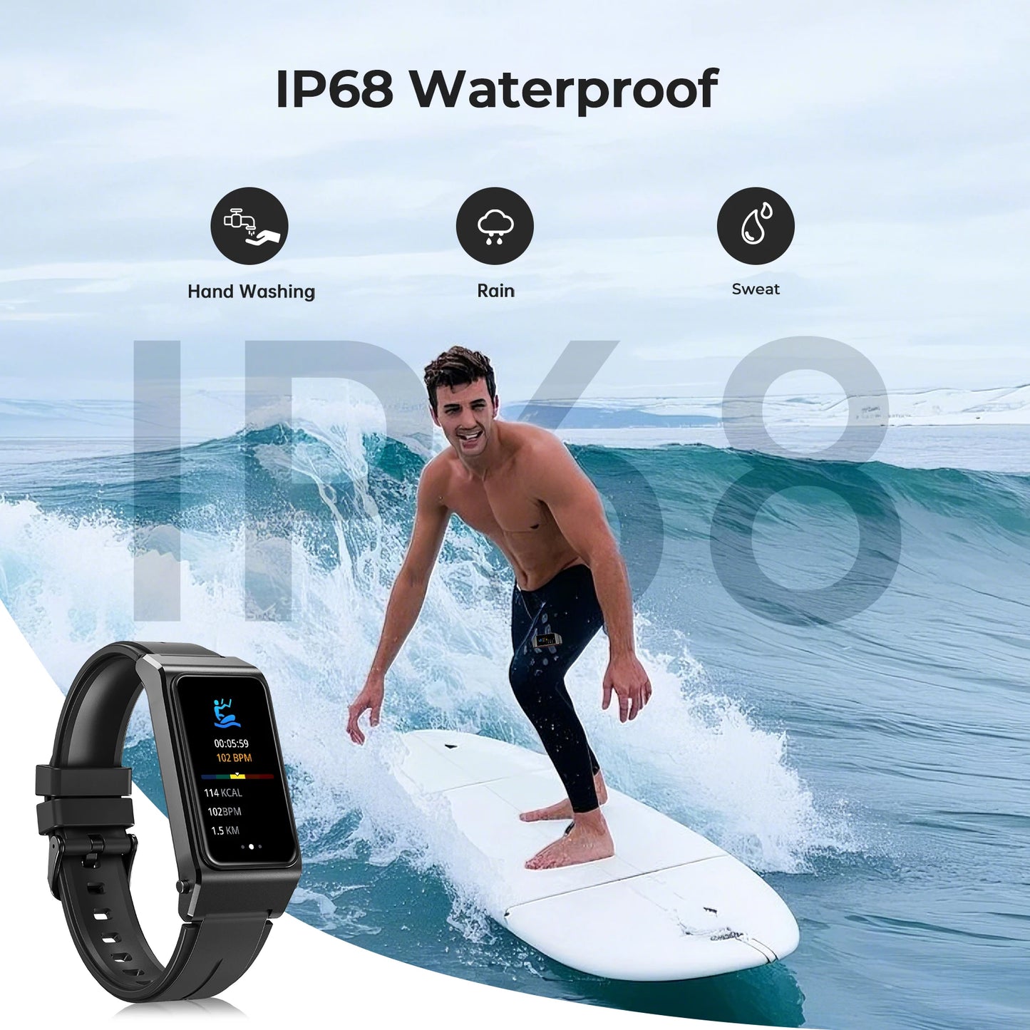 OUKITEL BT11 Smartwatch Oreillette Bluetooth 2-en-1, Surveillance de la santé 24h/24, Écran AMOLED 1,47", Montre connectée de sport étanche