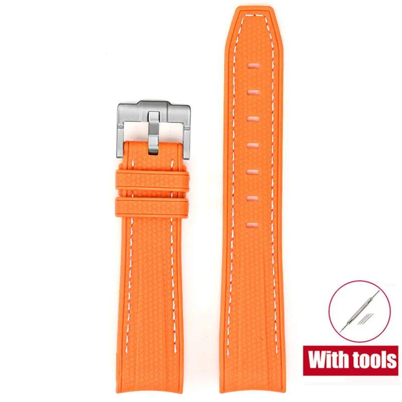 20mm Diving Strap for Omega X Swatch Joint MoonSwatch Men Women Arc Curved End TPU Rubber Bracelet for Rolex Watch Band Tools