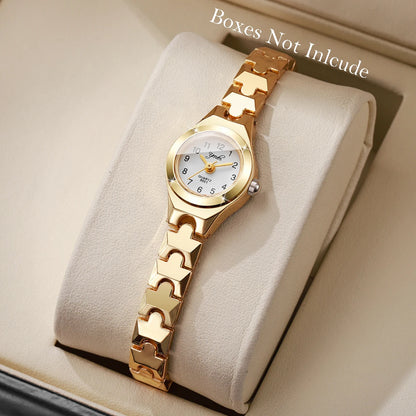 Montres élégantes pour femmes à petit cadran arabe, bracelet fin, montre-bracelet à quartz pour dames Reloj Mujer, cadeau horloge pour filles (sans boîte)