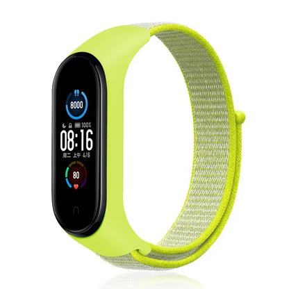 Nylon loop Mi band 4 5 6 Strap Replacement Soft Adjustable Wrist Watchband Pulsera correa For Xiaomi Mi band 3 4 5 6 7 Bracelet