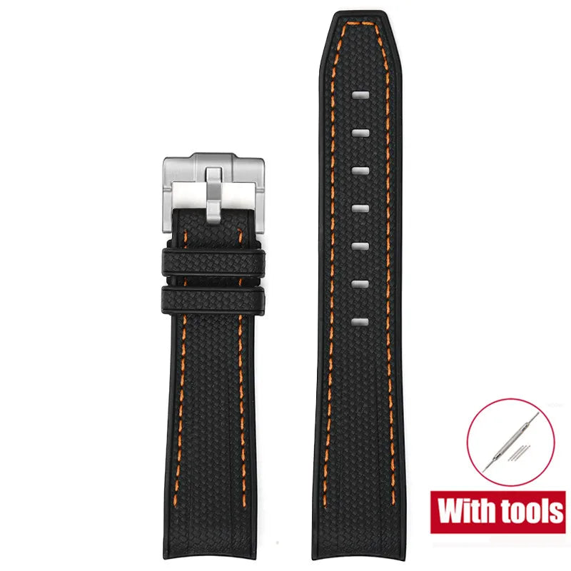 Bracelet de plongée 20mm pour Omega X Swatch Joint MoonSwatch Hommes Femmes Embout incurvé Arc Bracelet en caoutchouc TPU pour Outils de bracelet de montre Rolex