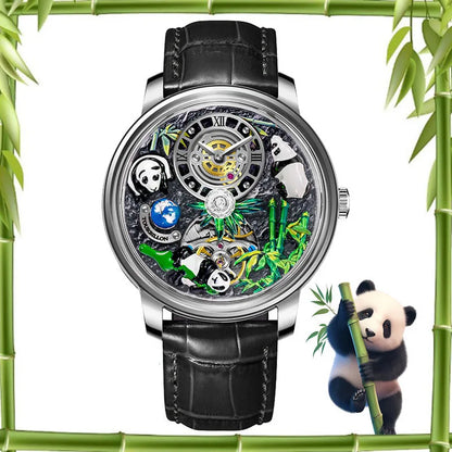 PINDU Panda Series M2791B Automatic Mechanical Watch Sapphire Crystal