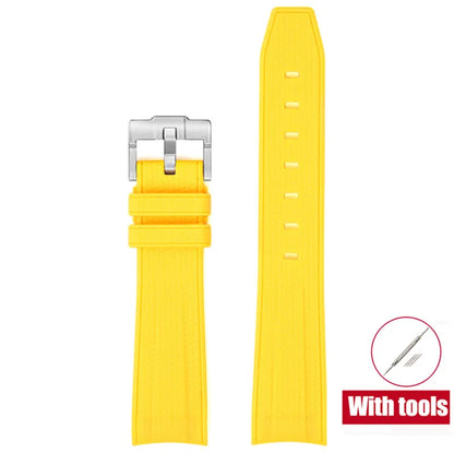 Bracelet de plongée 20mm pour Omega X Swatch Joint MoonSwatch Hommes Femmes Embout incurvé Arc Bracelet en caoutchouc TPU pour Outils de bracelet de montre Rolex