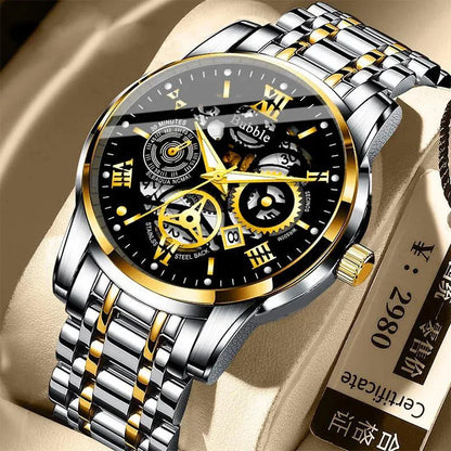 UTHAI L93 Roman Hollow Dial Stainless Steel Watch