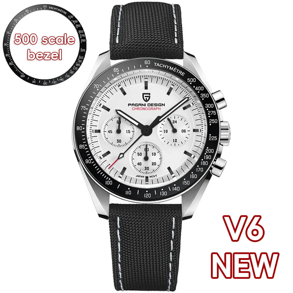 PAGANI DESIGN 2026 Nouvelle V5 PD1701 Montres Homme Luxe Montre à Quartz Homme Sport Vitesse Chronographe Verre Saphir AR Étanche 100M