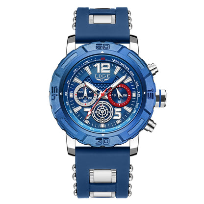 Relogio Masculino LIGE Sport Men Watch Montre Homme de Luxe de Marque Supérieure à Quartz Montre-Bracelet Homme Tendance Militaire Étanche Chronographe Horloge Masculine