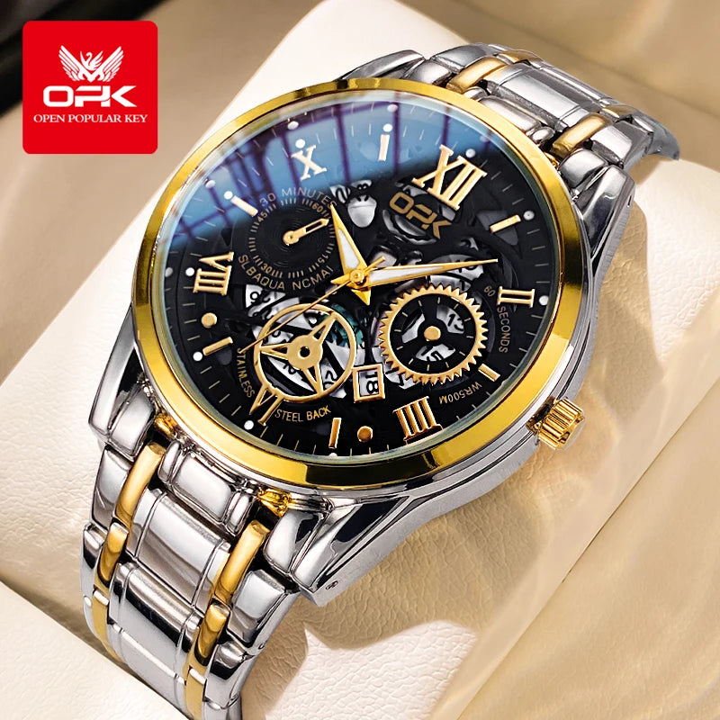 OPK8135 Steel Band Night Glow Watch