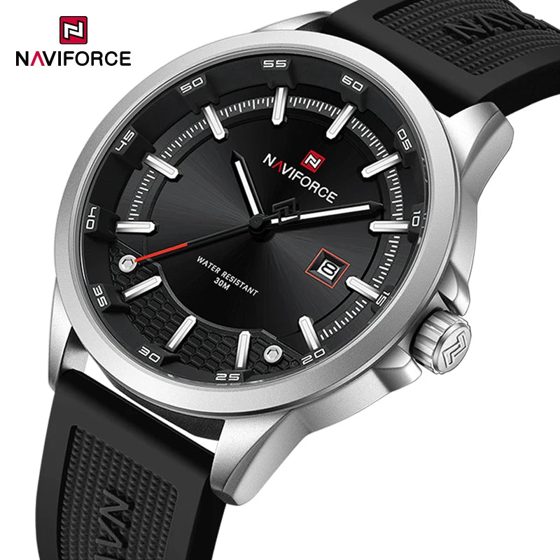 NAVIFORCE NF9248T Business Casual Silicone Strap Watch