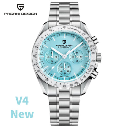 PAGANI DESIGN 2026 Nouvelle V5 PD1701 Montres Homme Luxe Montre à Quartz Homme Sport Vitesse Chronographe Verre Saphir AR Étanche 100M