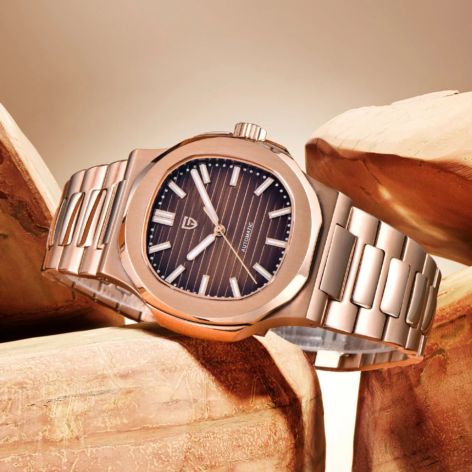 2026 Nouvelle montre mécanique de luxe PAGANI DESIGN pour homme Montre automatique étanche en acier inoxydable avec verre saphir pour homme, cadeau
