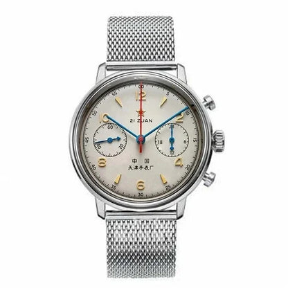 Montres homme 1963 montre automatique pilote 42mm étanche chronographe quartz rétro montre habillée vintage