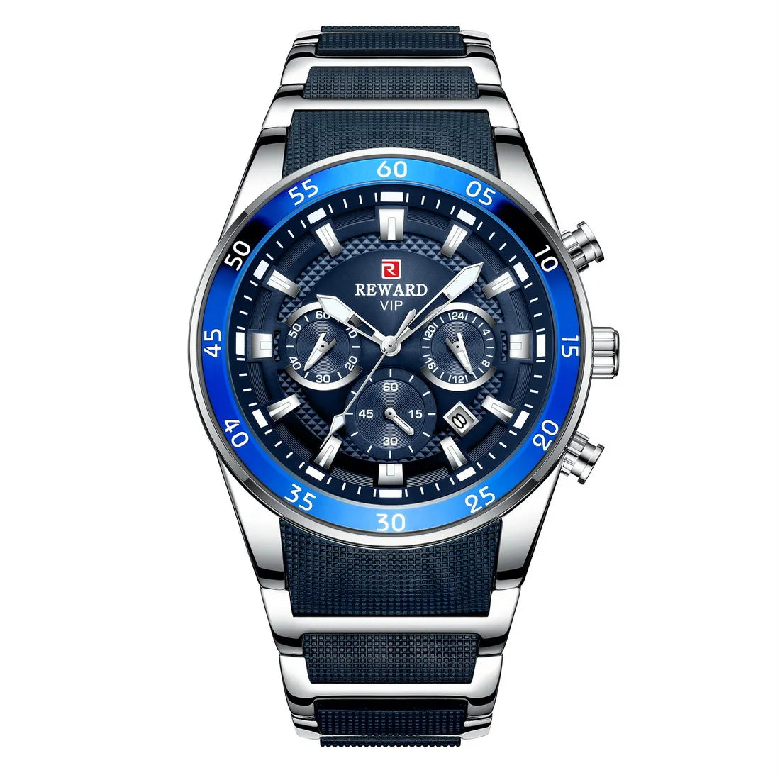 REWARD Big Dial Chronograph Automatic Date Watch