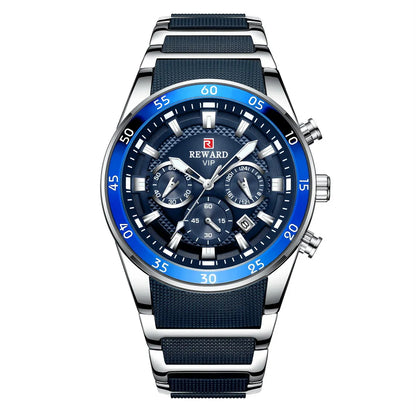 REWARD Big Dial Chronograph Automatic Date Watch