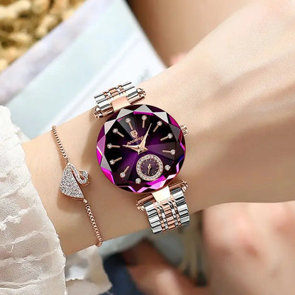 POEDAGAR Luxury Elegant Ladies Wristwatch Waterproof Stainless Steel Quartz Watches For Woman Simple Casual Dress Women's Watch