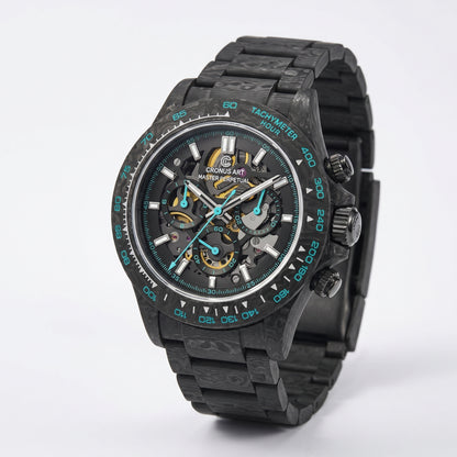 ChronoState CRONUSART CM01-027 – Montre chronographe automatique 42MM | Boîtier squelette en fibre de carbone