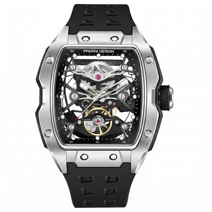 ChronoState Urban Skeleton Automatic Stainless Steel Watch for Men