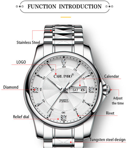 CRLi Canton CZPrimo Stainless Steel 38mm Watch