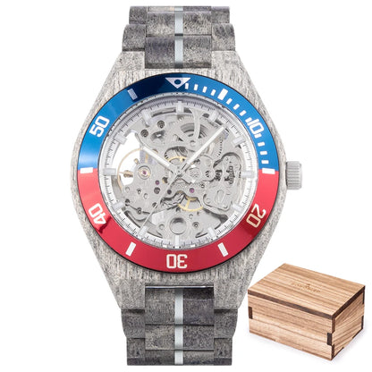 BOBO BIRD Montre Mécanique en Bois Homme Relogio Masculino Grandes Montres Homme Marque de Luxe Montres bracelet homme Dropshipping