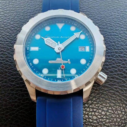 Steel Mechanical Watches Men Diver Automatic Watch Japan Miyota Movement 8215 Vostok Amphibia Wristwatch