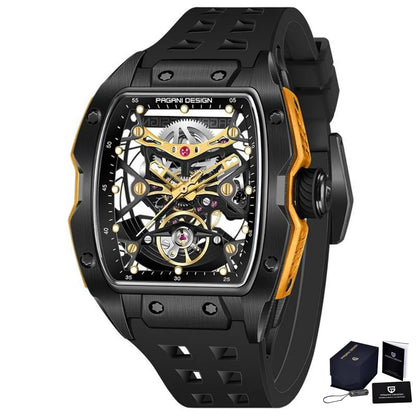 ChronoState Titan Eclipse Skeleton Automatic Luxury Watch for Men