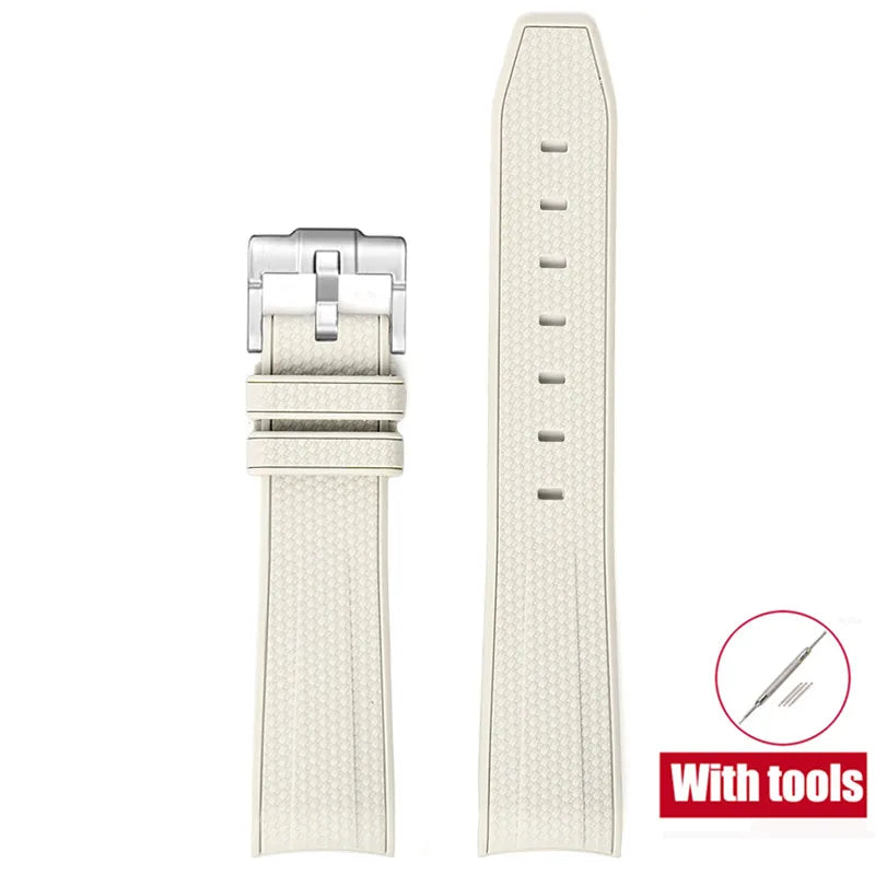 20mm Diving Strap for Omega X Swatch Joint MoonSwatch Men Women Arc Curved End TPU Rubber Bracelet for Rolex Watch Band Tools