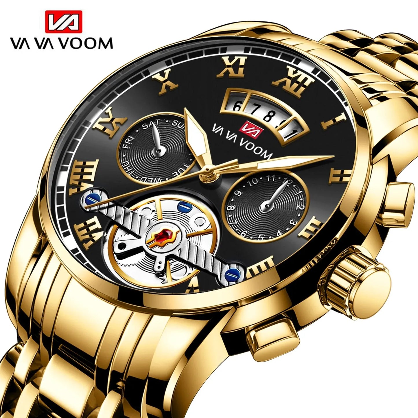 Relogio Masculino Top Brand Stainless Steel Luminescence 3Bar