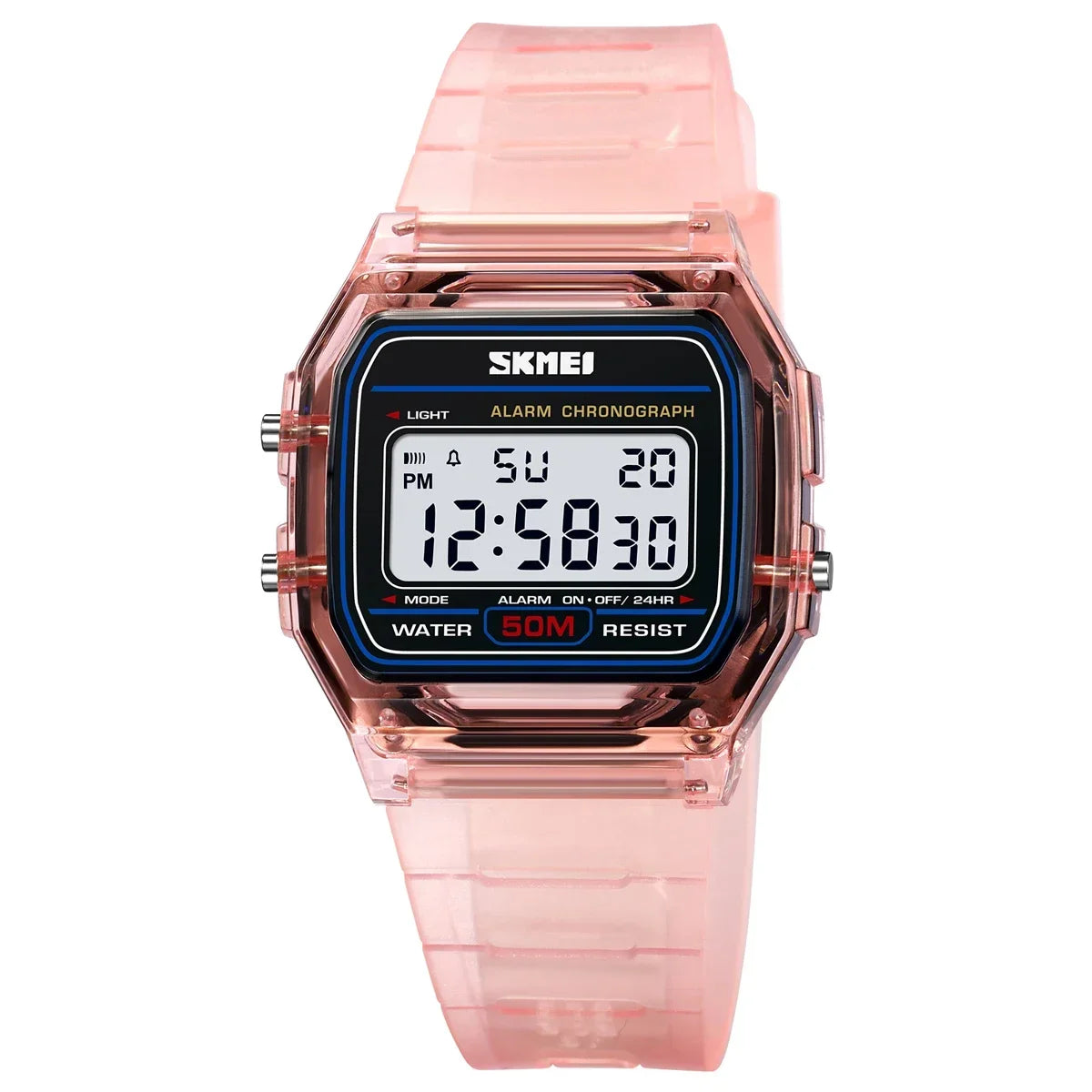 SKMEI 2056 Electronic Waterproof Sports Watch for Men Women Countdown Boy Girl Digital Date Wristwatches 1123 Reloj Masculino