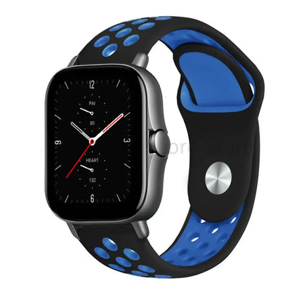 Silicone Strap For Amazfit GTS 4-3-2e Mini/GTR 4-3-Pro-2 47mm/GTR 2e/stratos 3 20mm/22mm Watch band sport Bracelet bip-U-S-lite