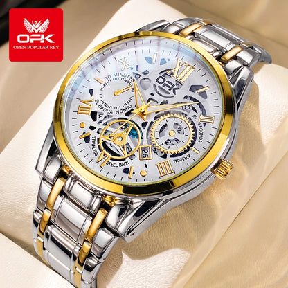 OPK8135 Steel Band Night Glow Watch