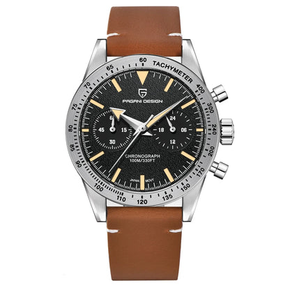 2026 Nouvelle montre homme rétro PAGANI DESIGN Montre à quartz phase de lune pour homme Chronographe sport de vitesse saphir AR VK64 Horloge Reloj Hombre