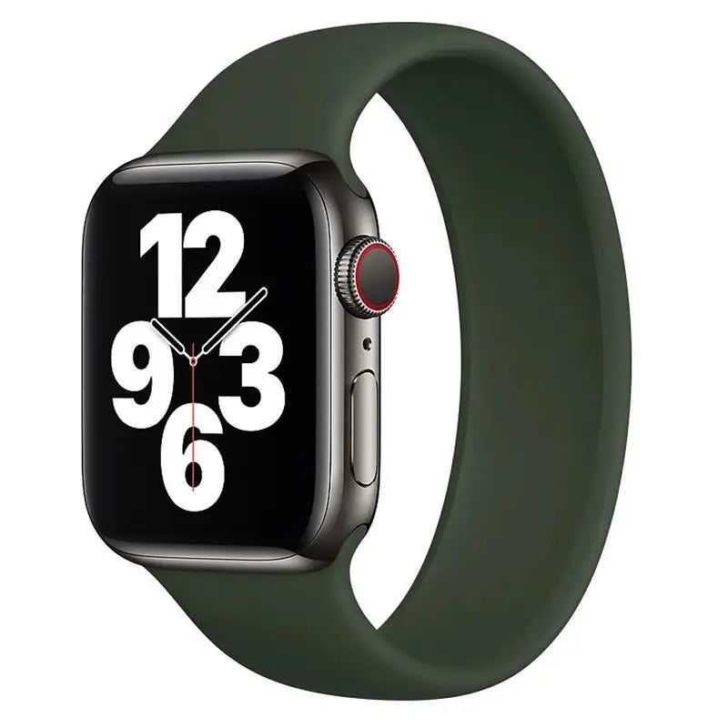 Solo Loop silicone for apple Watch Bands 40mm 44mm 45 41 49mm 42mm 46mm 38 bracelet iwatch series 11 10 9 8 7 6 se3 ultra2 strap