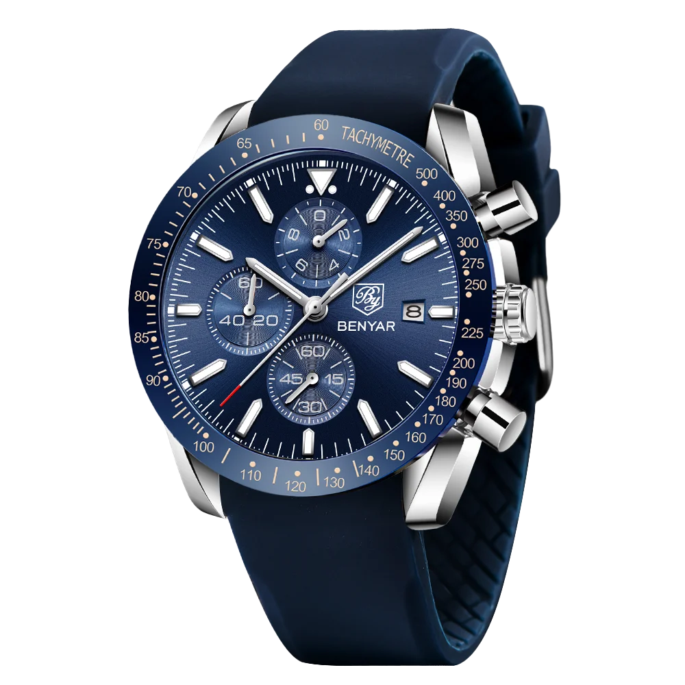 SAPPHERO Chronicle 5140 Classic Leather Strap Watch