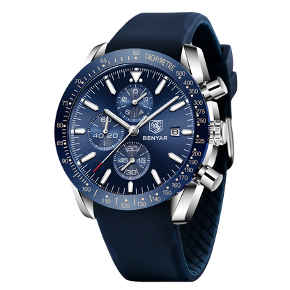 SAPPHERO Chronicle 5140 Classic Leather Strap Watch