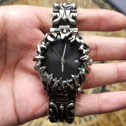 Montre Homme Classique Griffe Albâtre Montres Y2K Calendrier Quartz Montres-Bracelets Masculin Horloge Cadeaux Relogio Masculino Livraison Directe