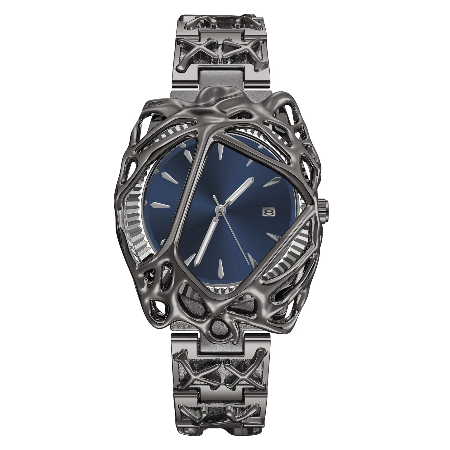 Montres ins de niche avancées de forme spéciale pour montres américaines européennes Y2K rétro de style albâtre pour montres de vigne élégantes pour hommes et femmes