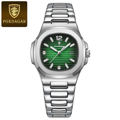 ChronoState Velvet Square Luxury Quartz Watch for Women