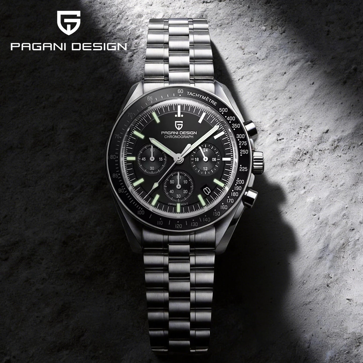 PAGANI DESIGN 2026 Nouvelles Montres Homme Montre de Luxe à Quartz Pour Homme Chronographe Rapide à Date Automatique Bracelet Saphir AR