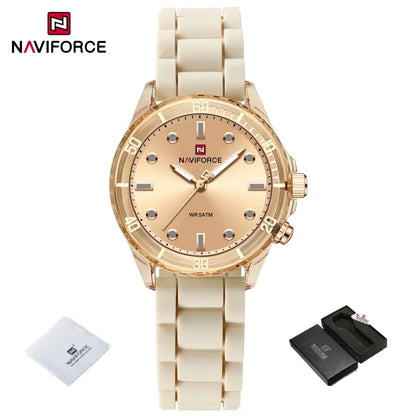 NAVIFORCE NF7115 Montre élégante, étanche, légère et stylée, montre décontractée
