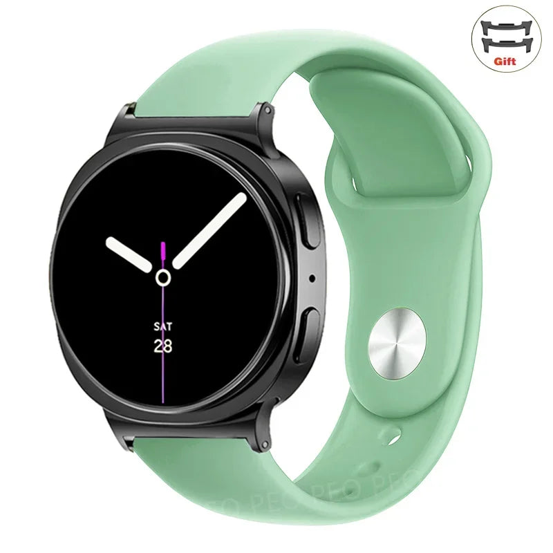 Sports Silicone Strap for Samsung Galaxy Watch 8 40mm 44mm Band No Gaps Correa Bracelet for Galaxy 8 Classic 46mm Accessories