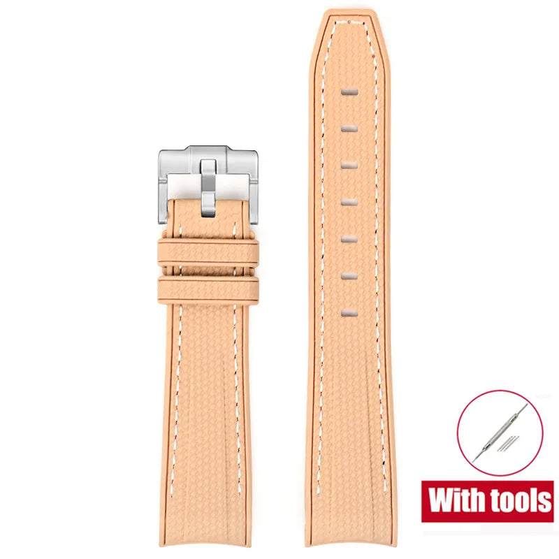 20mm Diving Strap for Omega X Swatch Joint MoonSwatch Men Women Arc Curved End TPU Rubber Bracelet for Rolex Watch Band Tools