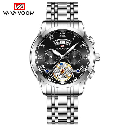 Relogio Masculino Top Brand Stainless Steel Luminescence 3Bar