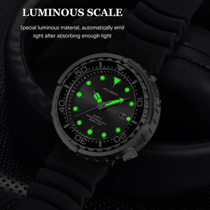 2026 LIGE Montres de mode pour hommes Foxbox Top Marque Luxe 5ATM Sports Étanche Montre Homme Quartz Date Horloge Lumineuse+Boîte