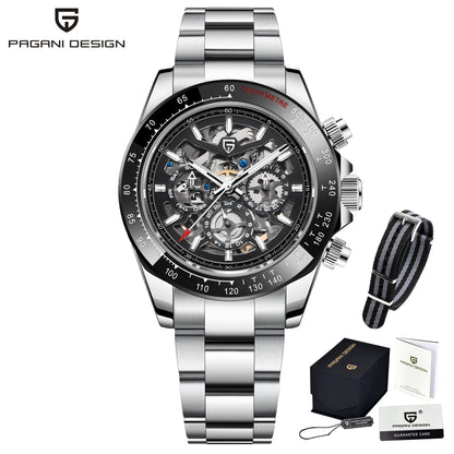 PAGANI DESIGN 2026 Nouvelle Montre Mécanique Automatique pour Homme en Acier Inoxydable Étanche 100m Montre de Luxe Décontractée pour Homme Reloj Hombre