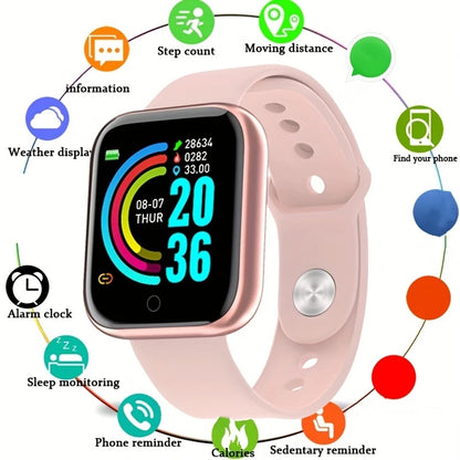 Woman Smart Watch Men Sport Wristband Fitness Monitoring Track Heart Rate Call Reminder Message Push Smartwatch Weather Children