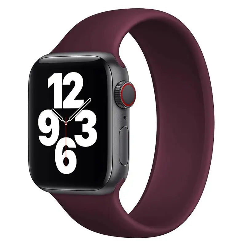 Solo Loop silicone for apple Watch Bands 40mm 44mm 45 41 49mm 42mm 46mm 38 bracelet iwatch series 11 10 9 8 7 6 se3 ultra2 strap