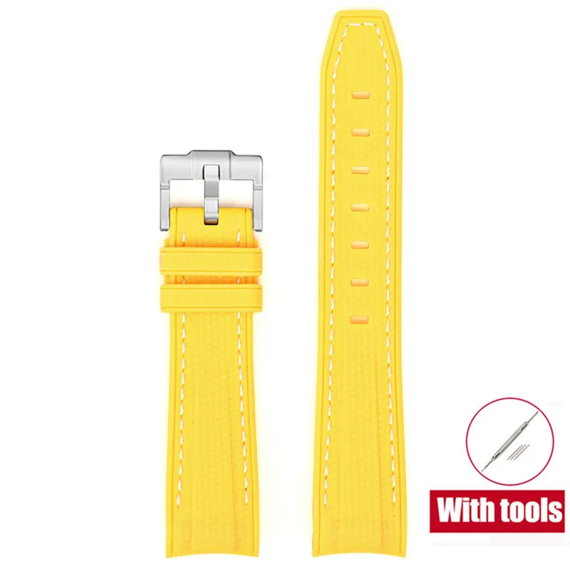 20mm Diving Strap for Omega X Swatch Joint MoonSwatch Men Women Arc Curved End TPU Rubber Bracelet for Rolex Watch Band Tools