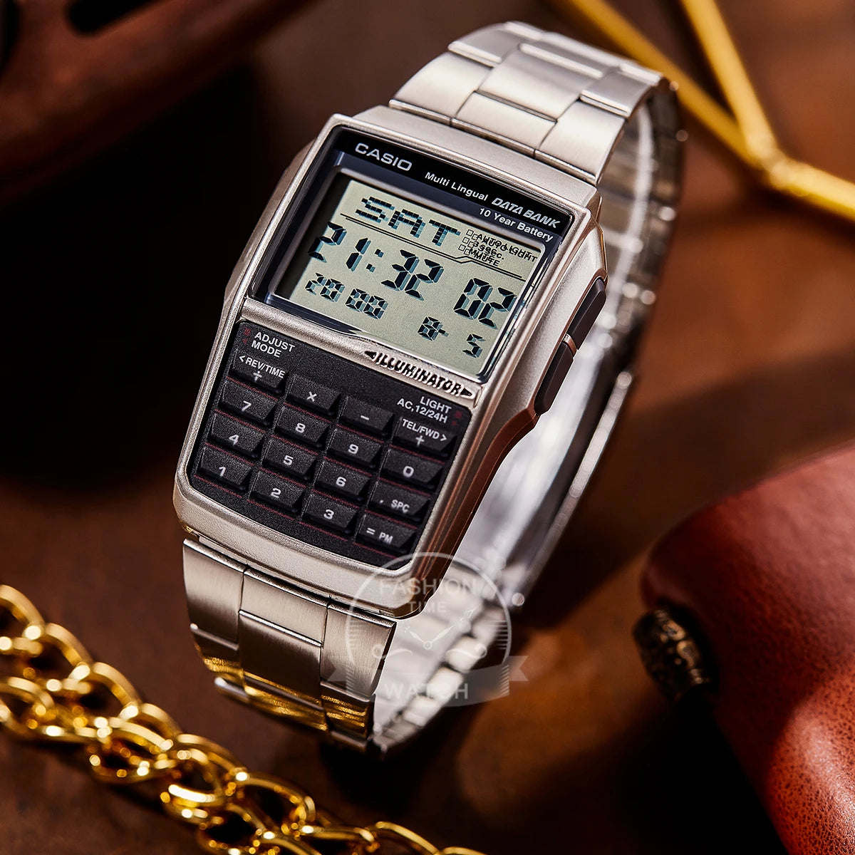 Montre Casio pour homme, ensemble de luxe, militaire, LED, relogio, étanche 50m, numérique, sport, quartz, style ordinateur rétro